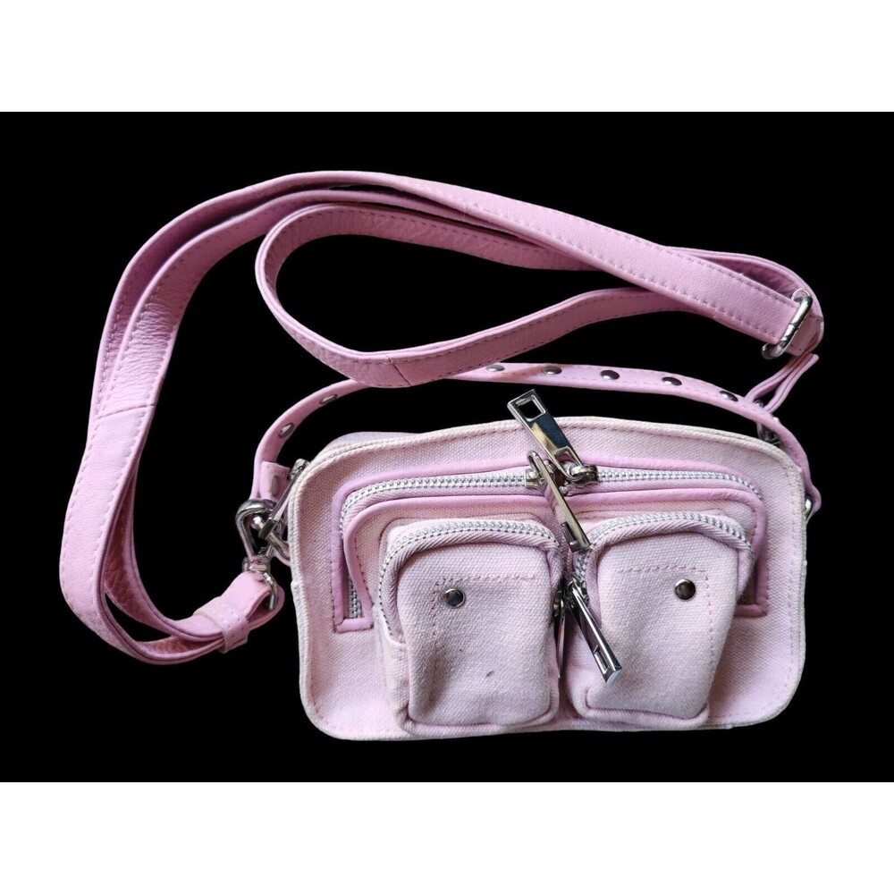 Nunoo Pink Recycled Ellie Canvas Bag Pre-owned Condition